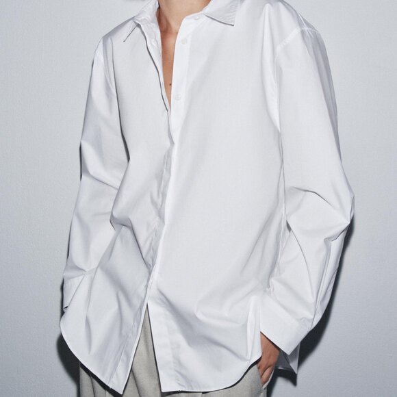 ZW COLLECTION POPLIN SHIRT - Picture 4 of 5